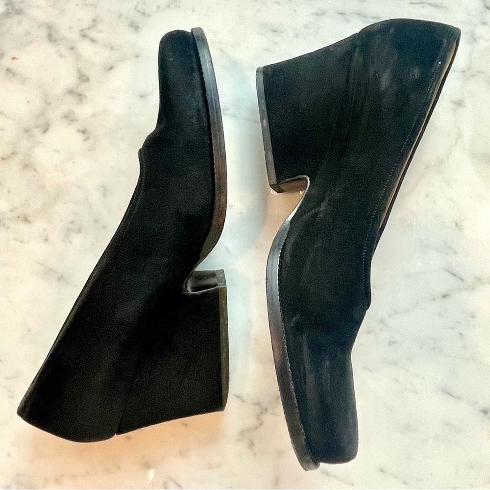 Yves Saint Laurent suede platform pumps, black, GUC, 6.5 (runs small) - Picture 8 of 11